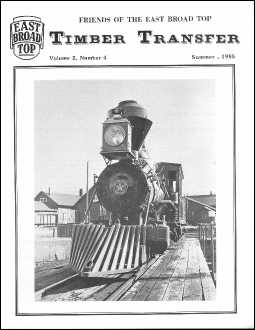 Timber Transfer Cover: Vol. 02, No. 4 (Summer 1985)