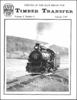 Timber Transfer Cover: Vol. 04, No. 3 (Autumn 1987)