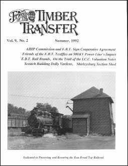 Timber Transfer Cover: Vol. 09, No. 2 (Summer 1992)