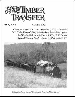 Timber Transfer Cover: Vol. 09, No. 3 (Autumn 1992)