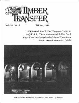Timber Transfer Cover: Vol. 10, No. 3 (Winter 1994)