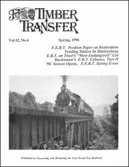 Timber Transfer Cover: Vol. 12, No. 4 (Spring 1996)