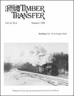 Timber Transfer Cover: Vol. 13, No. 1 (Summer 1996)